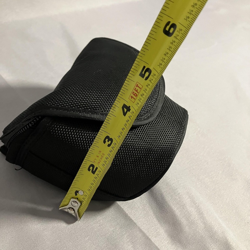 Canon Compact Camera Case Black Nylon Padded Bag Pouch Belt Loop Zip Closure - Picture 8 of 8
